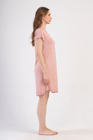 KADIN XXL TUNIK VIENETTA VISCOSE 409286 - Vienetta1.GrupAÇIK PEMBE