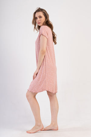 KADIN XXL TUNIK VIENETTA VISCOSE 409286 - Vienetta1.GrupAÇIK PEMBE