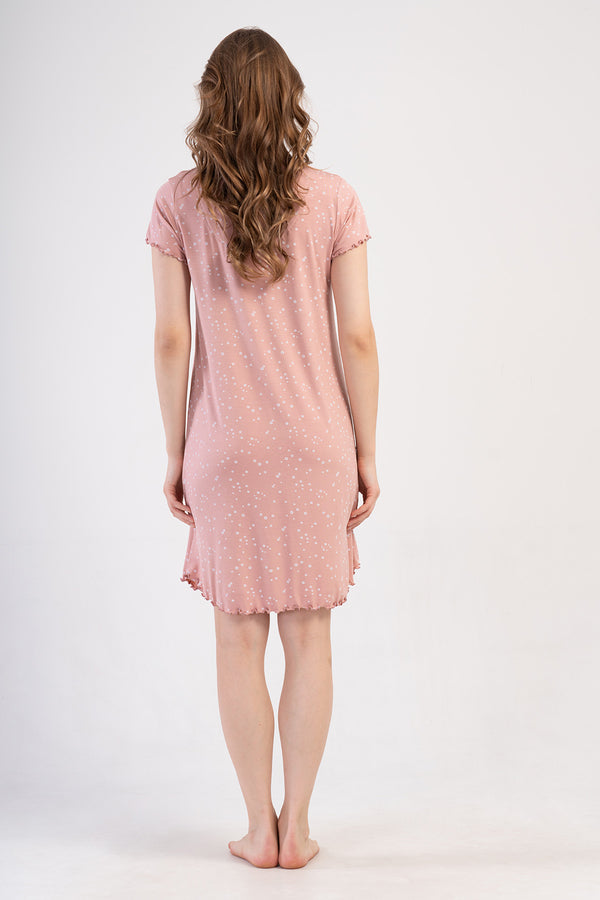 KADIN XXL TUNIK VIENETTA VISCOSE 409286 - Vienetta1.GrupAÇIK PEMBE