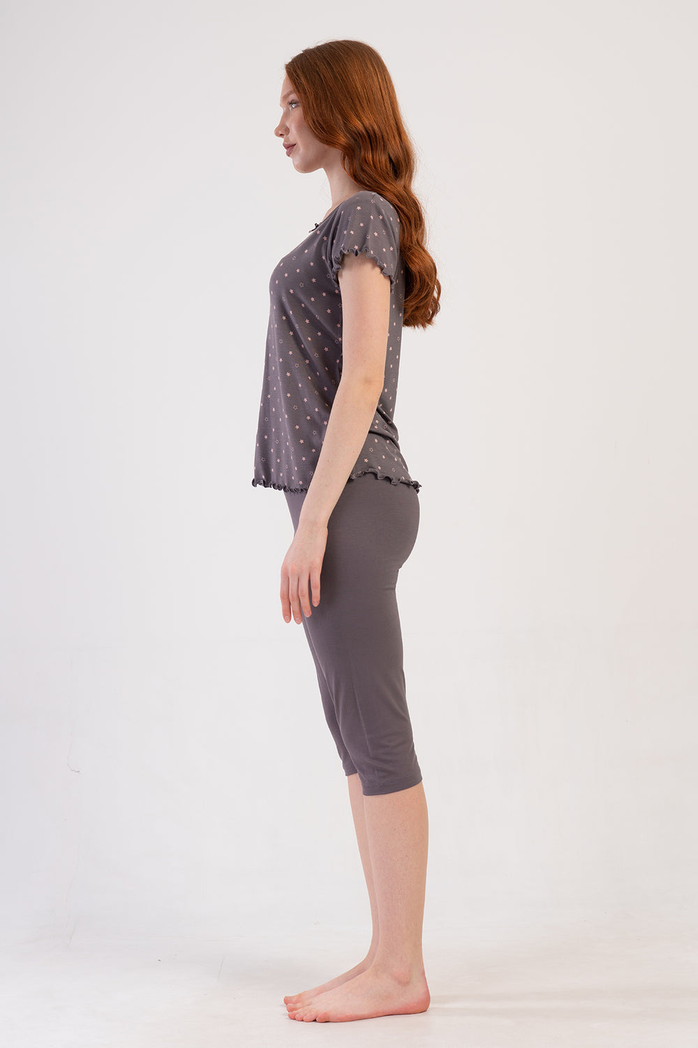 Woman Viscon Big Size Cera Capri Set