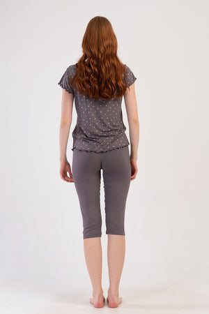 Woman Viscon Big Size Cera Capri Set