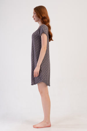 Woman Viscon Big Size Short Sleeve Cera Tunic
