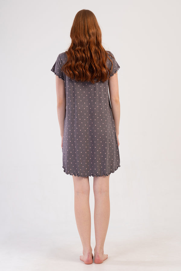 Woman Viscon Big Size Short Sleeve Cera Tunic
