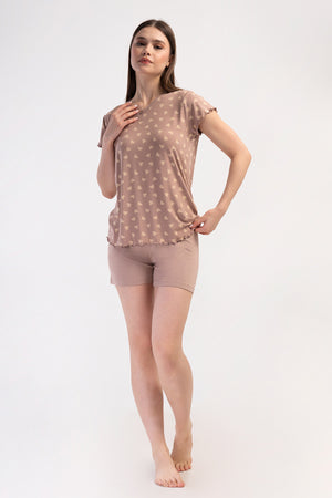 Woman Viscon Big Size Nova Short Set