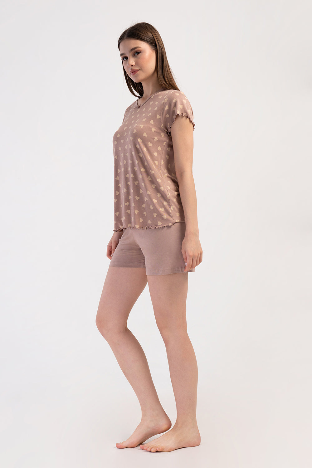 Woman Viscon Big Size Nova Short Set