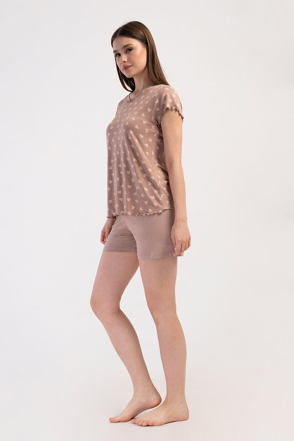 Woman Viscon Big Size Nova Short Set