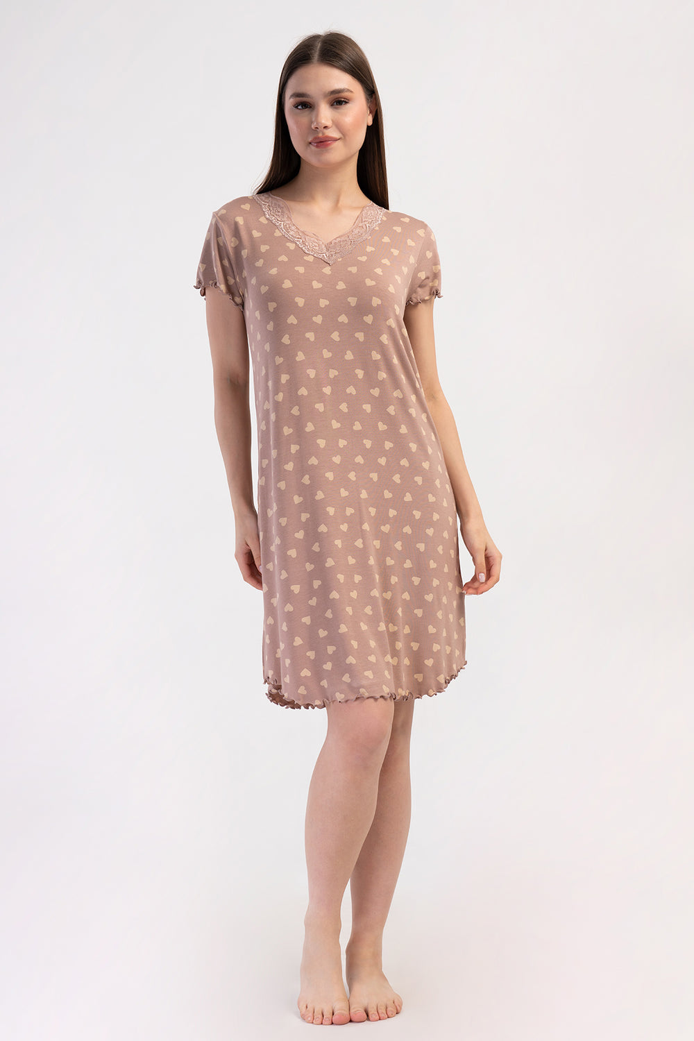 Woman Viscon Big Size Short Sleeve Nova Tunic