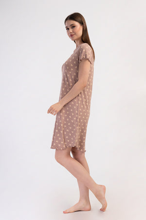 KADIN XXL TUNIK VIENETTA VISCOSE 409298 - VienettaTOZPEMBE0011XL