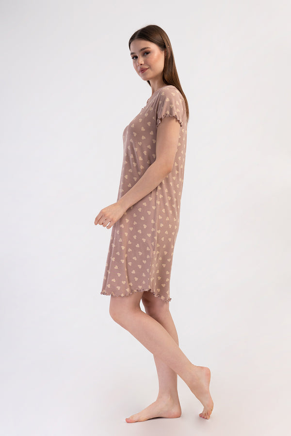KADIN XXL TUNIK VIENETTA VISCOSE 409298 - VienettaTOZPEMBE0011XL