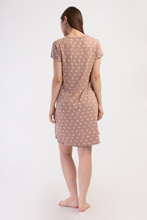 KADIN XXL TUNIK VIENETTA VISCOSE 409298 - Vienetta1.GrupTOZPEMBE001