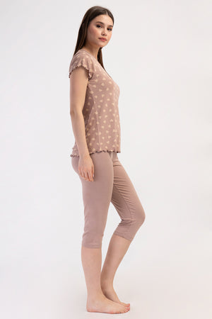 KADIN KAPRI TAKIM VIENETTA VISCOSE 409301 - VienettaTOZPEMBE001S