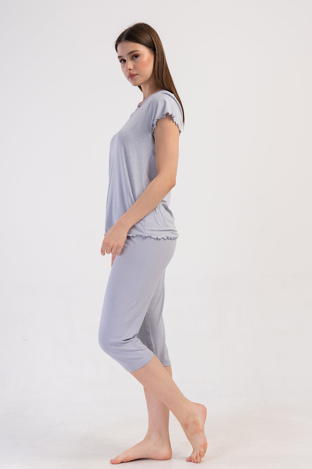 Woman Viscon Sandy Capri Set