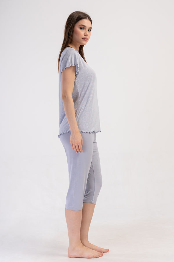 Woman Viscon Sandy Capri Set