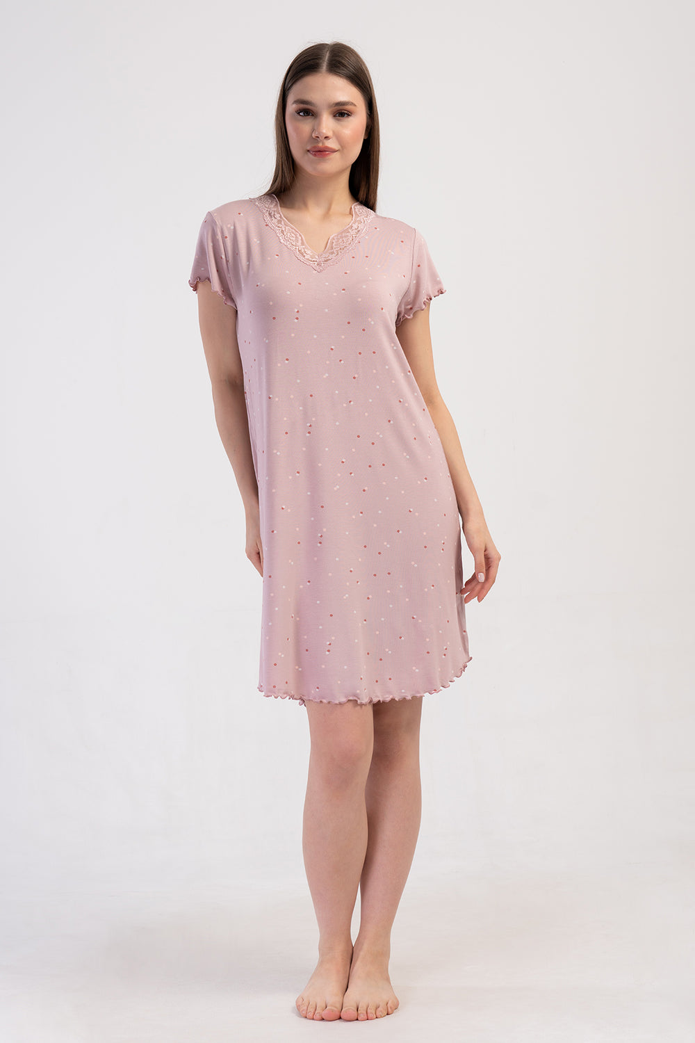 Woman Viscon Big Size Short Sleeve Wanna Tunic