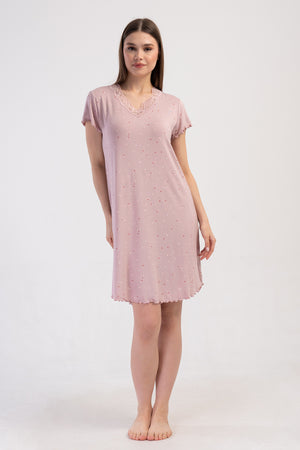 Woman Viscon Big Size Short Sleeve Wanna Tunic
