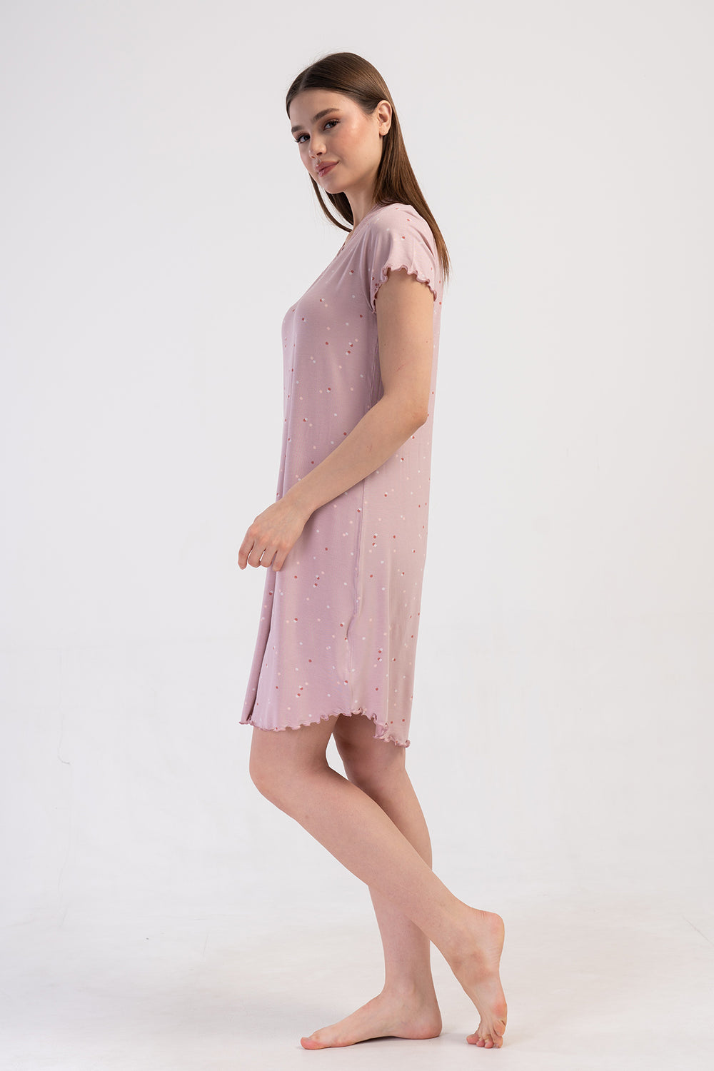 Woman Viscon Big Size Short Sleeve Wanna Tunic