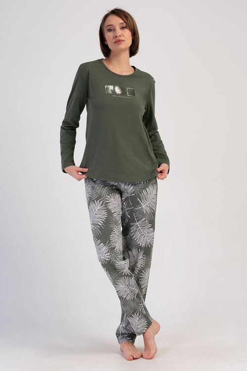 KADIN PIJAMA TAKIM SUPREM 410020 - VienettaMEADOWL