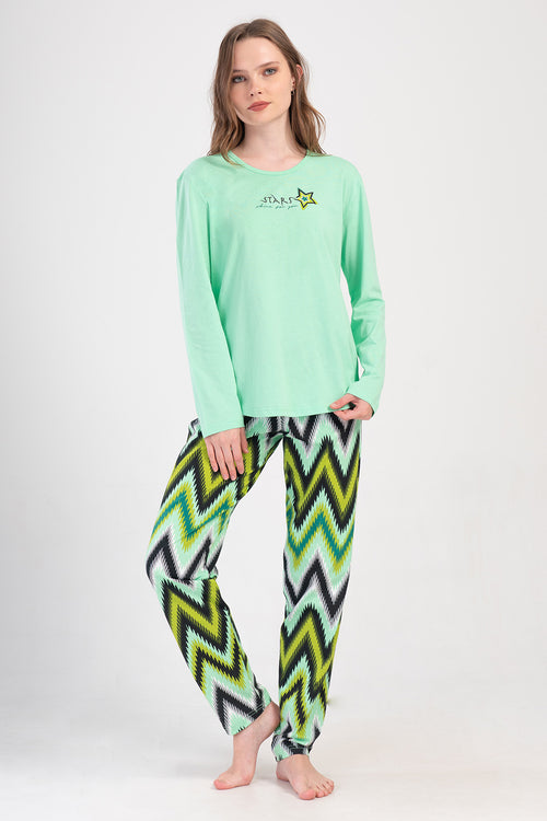 KADIN PIJAMA TAKIM SUPREM 410021 - Vienetta1.GrupMINT