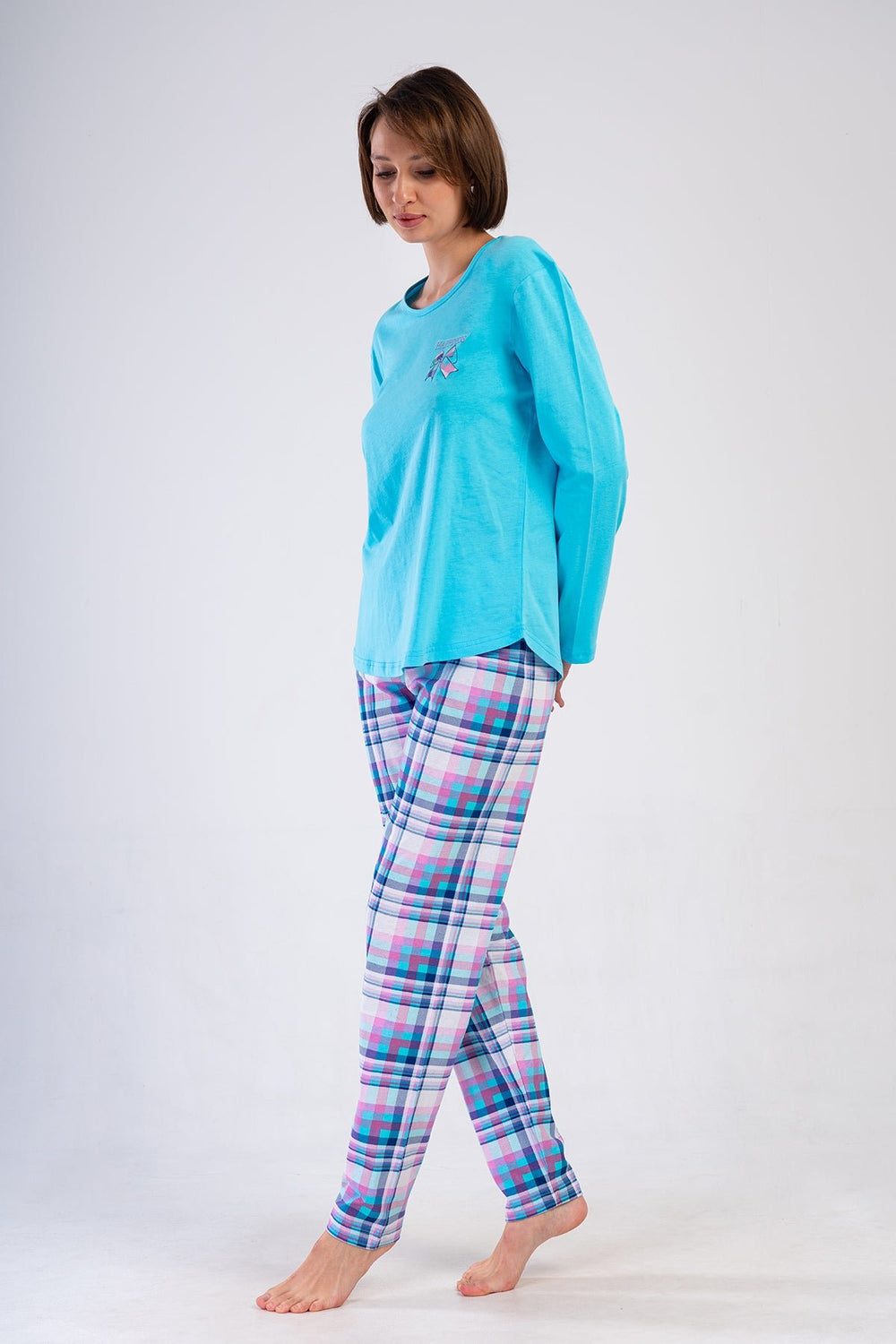 KADIN PIJAMA TAKIM SUPREM 410024 - Vienetta1.GrupMAVI