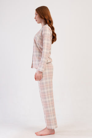 KADIN PIJAMA TAKIM SUPREM 410030 - Vienetta1.GrupSOFT PINK