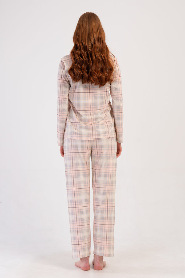 KADIN PIJAMA TAKIM SUPREM 410030 - Vienetta1.GrupSOFT PINK