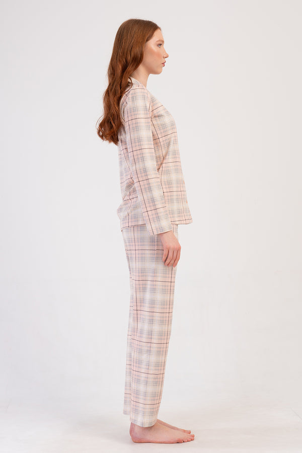 KADIN PIJAMA TAKIM SUPREM 410030 - Vienetta1.GrupSOFT PINK