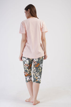 KADIN P.SUPREM XXL TAMAMI DUGMELI KISA KOL KAPRI TAKIM - Vienetta1.Grup13 - 1510TCX