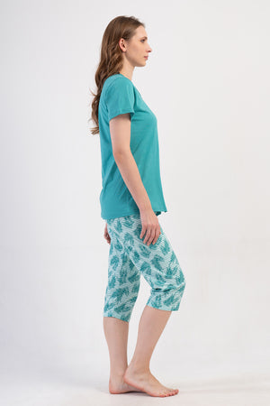 Woman Supreme Big Size Browni Capri Set