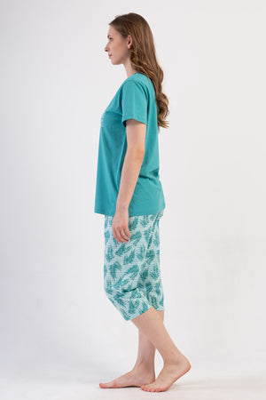 Woman Supreme Big Size Browni Capri Set