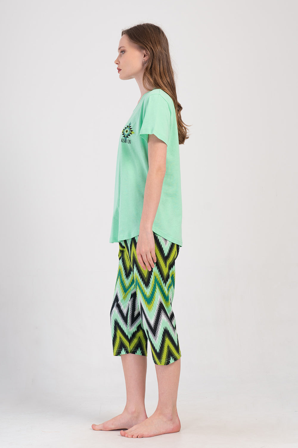 Woman Supreme Big Size Dima Capri Set