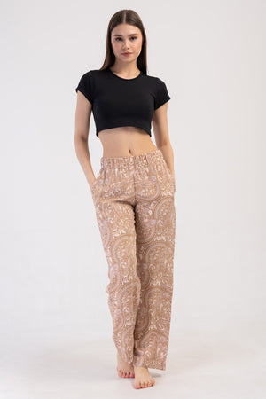KADIN TEK ALT PIJAMA VISCON 410054 - VienettaSOFT PINKM