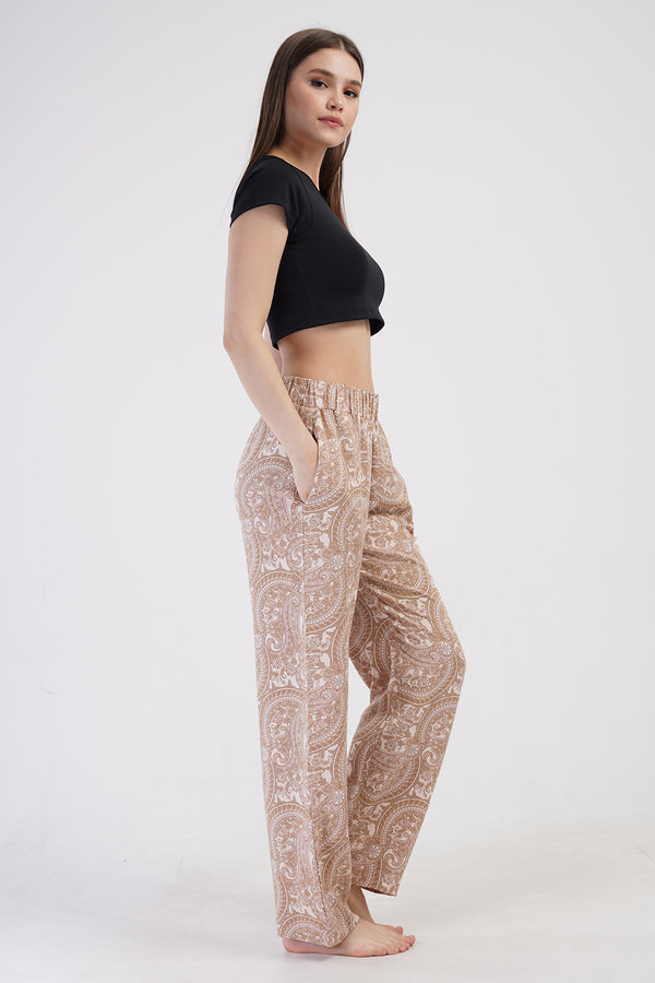 KADIN TEK ALT PIJAMA VISCON 410054 - VienettaSOFT PINKM