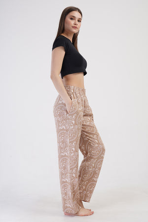 KADIN TEK ALT PIJAMA VISCON 410054 - Vienetta1.GrupSOFT PINK