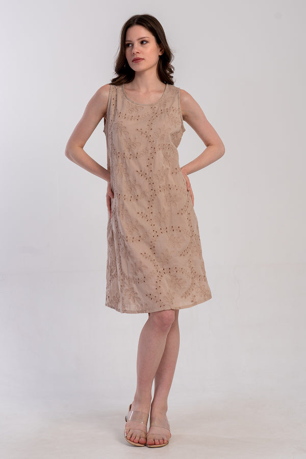 KADIN ELBISE VIENETTA PLUS 410064 - Vienetta1.GrupSUTLU KAHVE