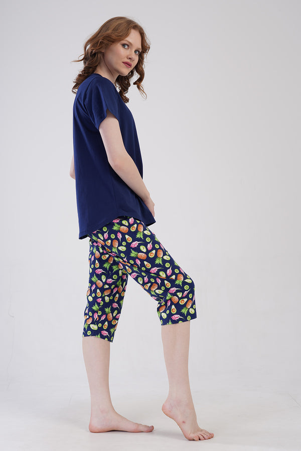 KADIN XXL KAPRI TAKIM SUPREM 410070 - Vienetta1.GrupY.LACIVERT