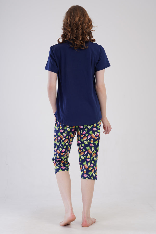 KADIN XXL KAPRI TAKIM SUPREM 410070 - Vienetta1.GrupY.LACIVERT