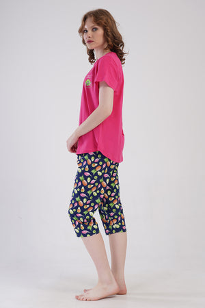 KADIN XXL KAPRI TAKIM SUPREM 410070 - Vienetta1.GrupY.LACIVERT