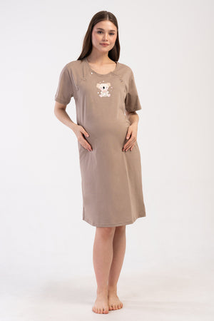 KADIN P.SUPREM CIFT PATLI KISA KOL HAMILE TUNIK