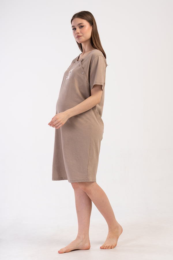 KADIN P.SUPREM CIFT PATLI KISA KOL HAMILE TUNIK