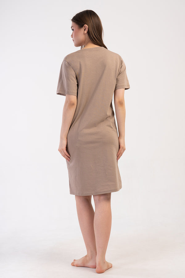 KADIN P.SUPREM CIFT PATLI KISA KOL HAMILE TUNIK