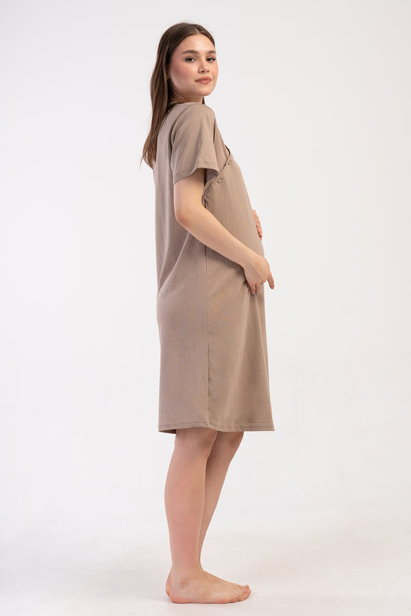 KADIN P.SUPREM CIFT PATLI KISA KOL HAMILE TUNIK