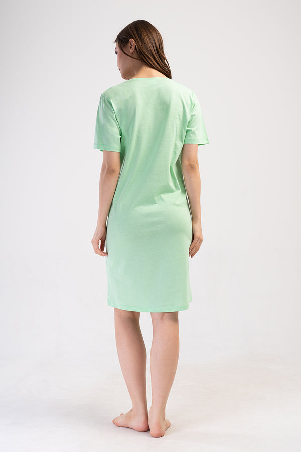 KADIN P.SUPREM CIFT PATLI KISA KOL ETEGI OVAL HAMILE TUNIK