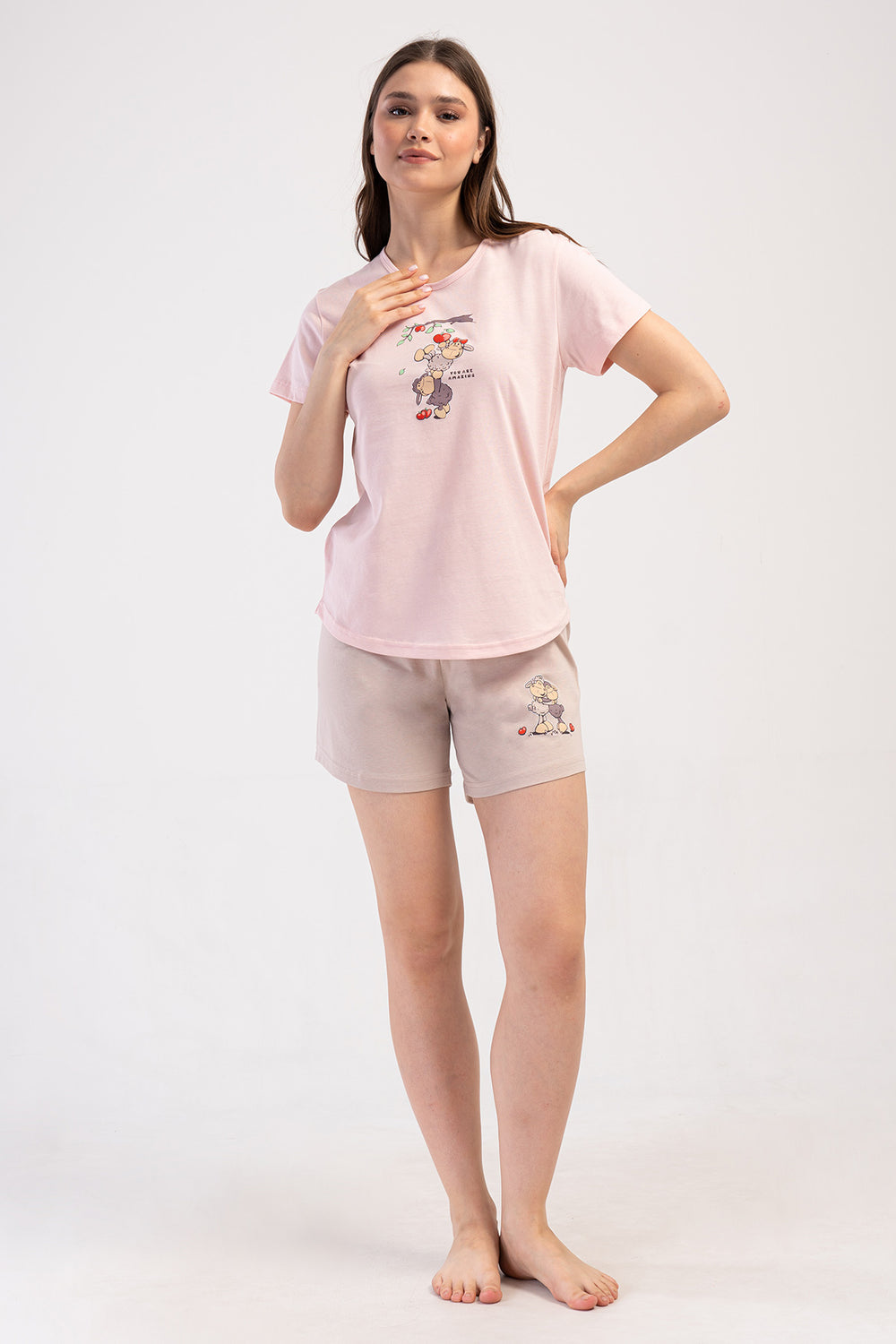 KADIN SORT TAKIM SUPREM 410142 - Vienetta1.GrupAÇIK PEMBE