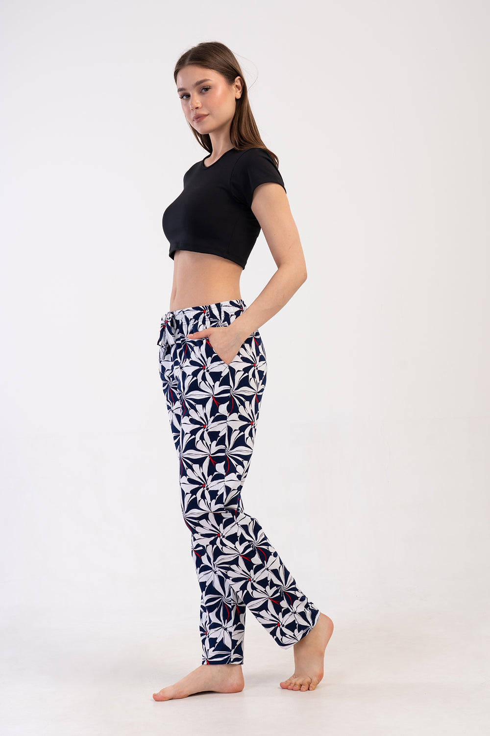 KADIN P.SUPREM CEPLI TEK ALT PIJAMA