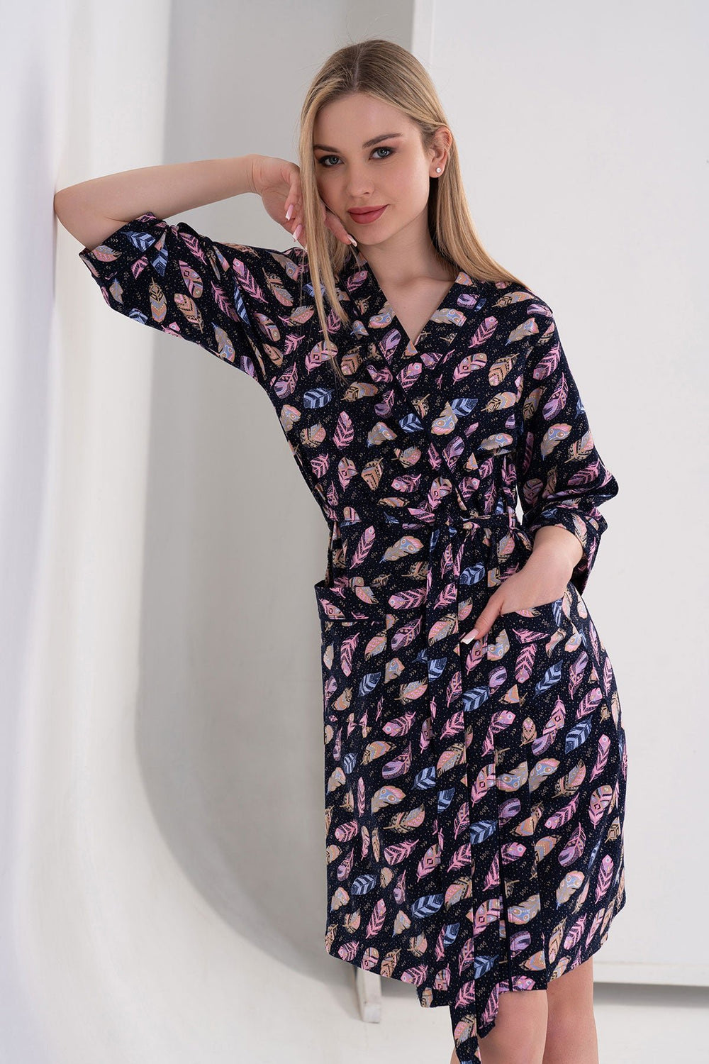 KADIN XXL SABAHLIK SUPREM 411017 - Vienetta1.GrupY.LACIVERT