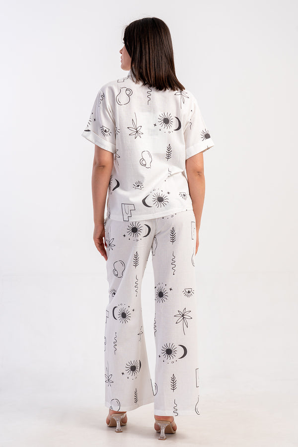 KADIN PANTOLON TAKIM VIENETTA PLUS 411053 - VienettaBEYAZS