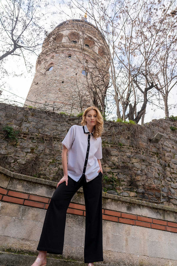 KADIN PANTOLON TAKIM VIENETTA PLUS 412013 - Vienetta1.GrupBEYAZ