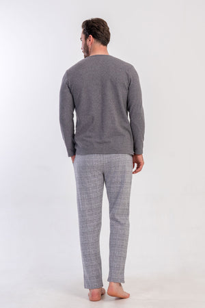 ERKEK XXL PIJAMA TAKIM JAKARLI INTERLOK 501003 - VienettaFUME2XL