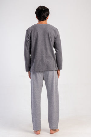 ERKEK PIJAMA TAKIM JAKARLI INTERLOK 501004 - Vienetta1.GrupFUME