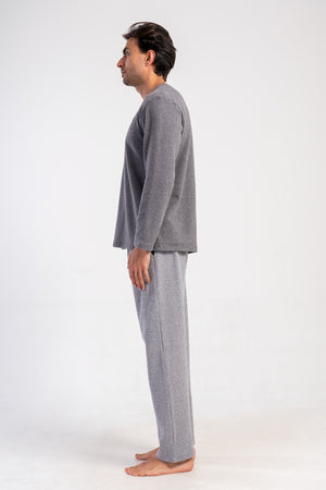 ERKEK XXL PIJAMA TAKIM JAKARLI INTERLOK 501005 - VienettaFUME1XL
